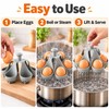 Silicone Egg Steaming Basket for Boiling Eggs – 6 Slot