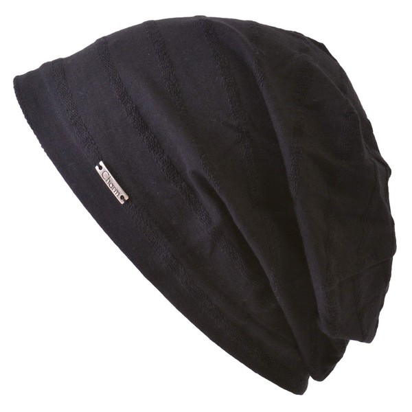 CHARM TOCO 100% Cotton, Thin, Lightweight, Medical Hat, Available in 2 Sizes, 5 Colors, Stylish, Large Sizes, Black