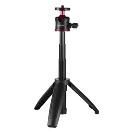 Eacam MT-08 Mini Extendable Desktop Tripod Handheld Photography Bracket Stand with Flexible Ballhead 1/4 Inch Screw Mount for Selfie Travel Vlogging