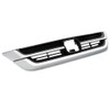 CNNELL Front Upper Honeycomb Grill Grille Chrome and Black Compatible