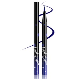 Erinde Azul Delineador Líquido Waterproof, Lápiz de Ojos Metálico, Fórmula Antimanchas de Larga Duración, Alta Pigmentación, Acabado Mate Intenso, Delineador de Precisión No Transfiere,#209
