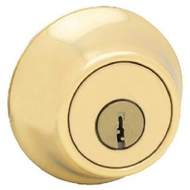 Kwikset 660 3 SCAL SCS Single Cylinder Deadbolt, Polished Brass