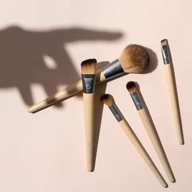 EcoTools, Start The Day Beautifully Kit, Set de Brochas para Maquillaje, Colección de Brocha Cosmética, 5 piezas, Modelo 1606