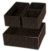 Posprica Woven Storage Baskets for Organizing, Small Baskets Cube Bin