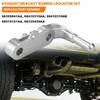 Rear Right Exhaust Bracket Muffler Support Rubber Isolator Hanger Set,