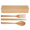 Portable Dinnerware Set Reusable Tableware Wooden Spoon Chopsticks Fork for
