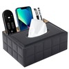PU Leather Rectangular Tissue Box Cover - Multifunctional Tissue Box