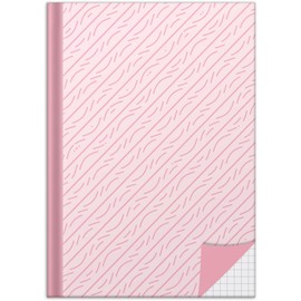 RNKVERLAG 46803 Notebook "Rosé" in DIN A5 Squared with 96 Sheets 70 g/m², Pack of 1