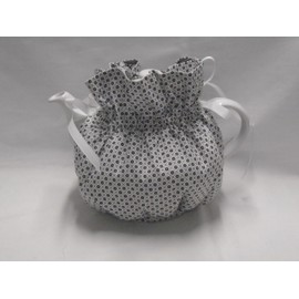 Pretty Black & White Paisley Print 6 Cup Reversible Tea Pot Cozy