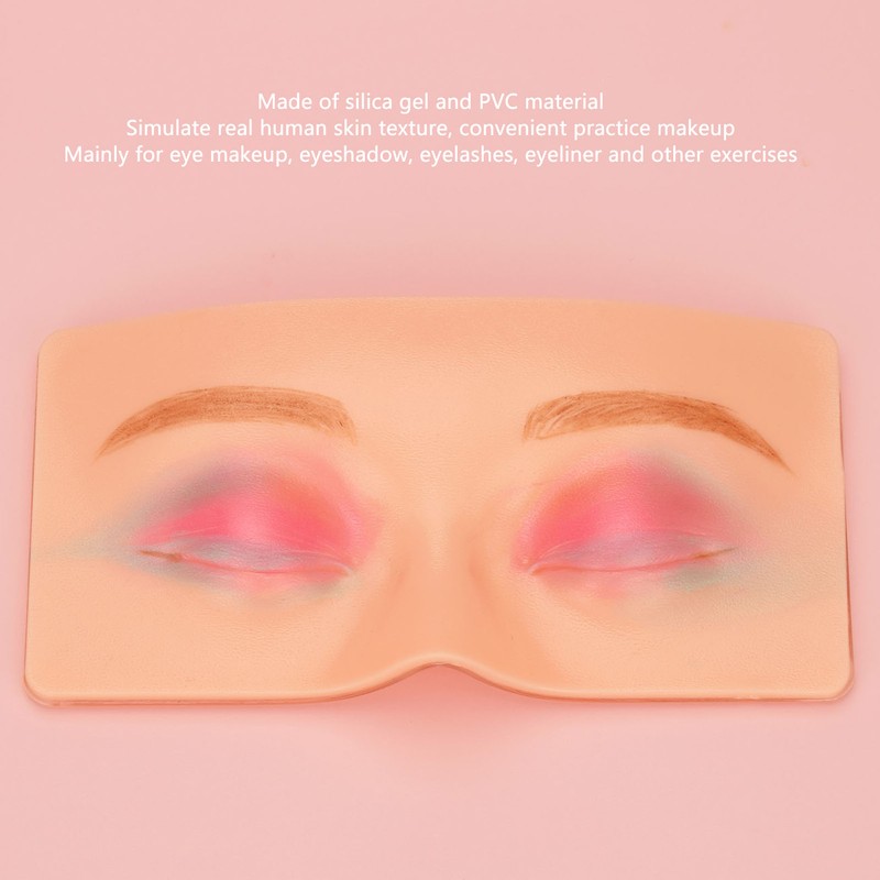 Silicone Practice Board Silicone PVC Easy Cleaning 3D Eye Makeup