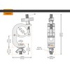 GLOBAL TRUSS Self-Locking Mini Hook Black