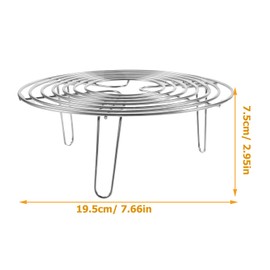 Cabilock Rejillas de Enfriamiento de Cocción Redondas Rejilla Redonda de Acero Inoxidable para Cocer Al Vapor Rejilla Y Freidora de Cocina Rejilla para Freidora de Aire Olla a Presión