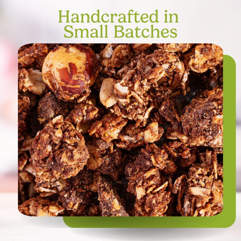 Jessica’s Chocolate Hazelnut Granola - Handmade, Non-GMO, Gluten-Free, Whole Grain,