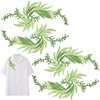 4 PCS Green Leaves Vine Applique, Iron on Applique Embroidery