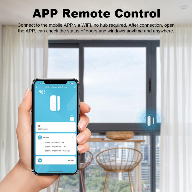 OBA -DRW22 Tuya Smart: Complete WiFi Alarm, Door/Window Sensors, Siren,