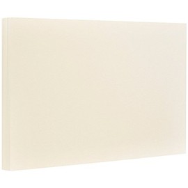 JAM PAPER Blank Flat Note Cards - 5 1/8 x 7 (Fits in A7 Envelopes) - Ivory - 500/Pack