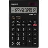 Sharp EL-125TWH Office Desktop Calculator - Black/White