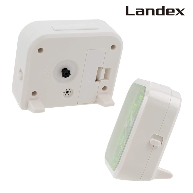 LANDEX YT5270WH Alarm Clock, Mint Pal, Non-Radio, Continuous Second Hand,
