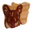 French Bulldog Intarsia Box Hidden Compartment