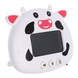 COLLBATH Cartoon Timer Digital Kitchen Timer Kitchen Cooking Alarm Clock Abs White