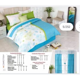 Primavera Edredón Fresh Matrimonial Con Sábanas 9 Pzas. Competition