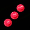 Strat style Guitar Control knobs Set (2 Tones, 1 Volume),Pink