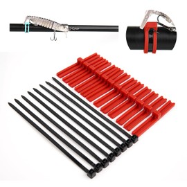 Universal Fishing Hook Keeper - Silicone Secure Holder for All Rods (Ultra Light to Sea), 12-Pack with Nylon Zip Ties