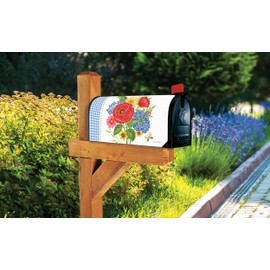 Studio M Farmhouse Fresh Decorative MailWrap, The Original Magnetic Mailbox Cover, Made in USA, Superior Weather Durability, Standard Size fits 6.5W x 19L Inch Mailbox