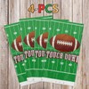4 Pack Football Themed Tablecloths Disposable Plastic Football Table Cover
