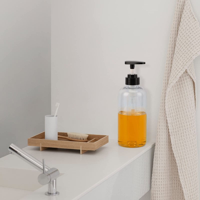 Segbeauty Shampoo Bottles, Shower Gel Dispenser, Pack of 3, 500
