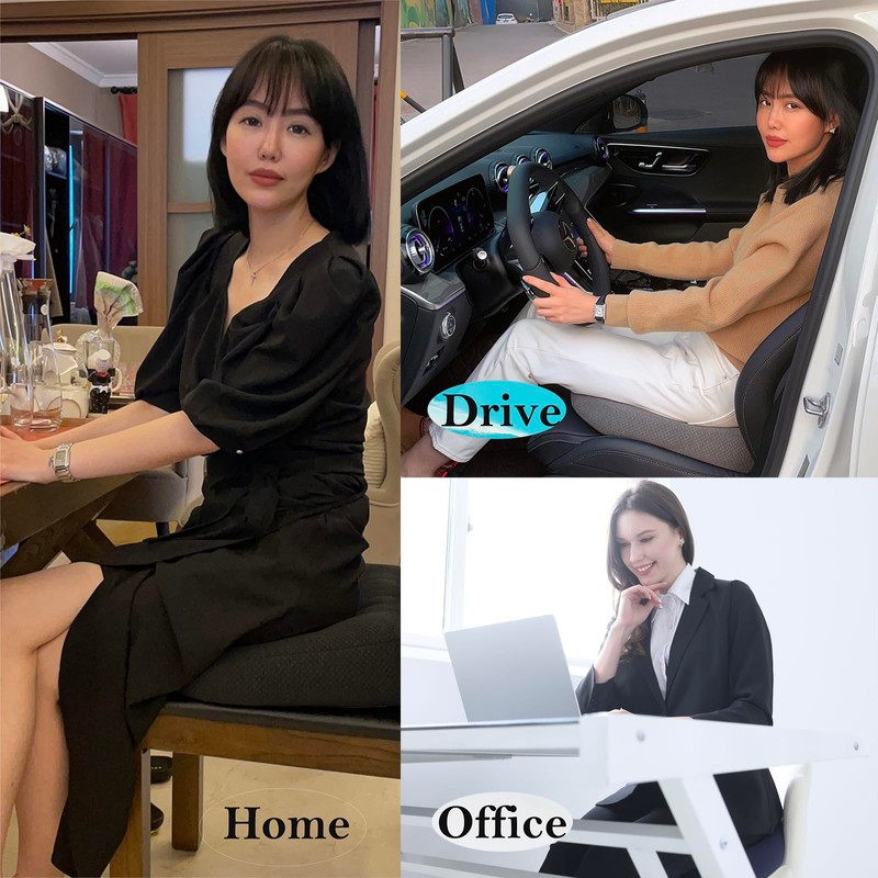 WSGJHB Car Booster Seat Cushion Posture Cushion Portable Breathable Mesh,