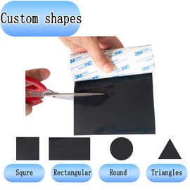 Simpracon Non Slip Furniture Pads, Anti-Sliding Rubber Pads with Sticky Backing Self Anti-Scratch Adhesive Cuttable Rubber Floor Protectors for Any Furniture and Appliances (Black,2PCS 40"x5"x0.04")