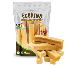 EcoKind Pet Treats Premium Gold Chicken Flavored Yak Chews | All Natural Himalayan Yak Cheese Dog Chew for Small to Large Dogs | Keeps Dogs Busy & Enjoying, Indoors & Outdoor Use (3 lb. Bag)