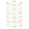 Halloween Christmas Face Extra Freckle Tattoo Waterproof Gummy Makeup 15 x 5 (6 Sheets per Set) Color H (1 Set) 15ea