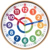 Oyster&Pop Kids Wall Clock - Learning Clock - Silent Analogue