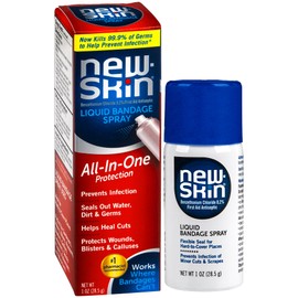 NEW-SKIN New-Skin Liquid Bandage Spray for Cuts and Minor Scrapes, 1 Ounce