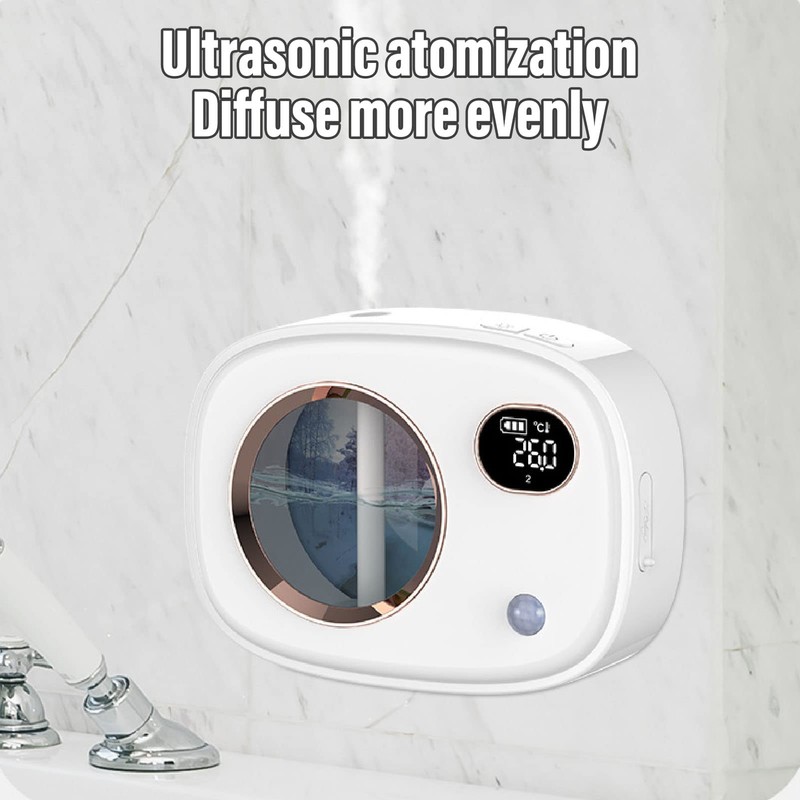 Jeanoko Automatischer Duftspender, Duftspender Smart Digital Display Ultraschall Duft Aromatherapie