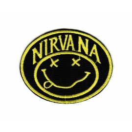 Unbranded Nirvana Patch | Smiley American Grunge Alternative Punk Hard Rock Band Logo