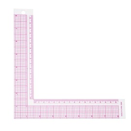Haofy- Plastic L-Square Shape Ruler, French Curve Sewing Measure Professional Tailor Craft Tool Tailor Drawing Sewing Ruler Drawing Craft Tool(#1)