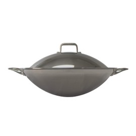 SL-PA400A: 16.5″ Stainless Steel Wok with Lid (Induction Ready)