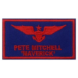 Goose & Maverick Funny Embroidered Iron/Sew on Patch 3.8"x2.2" Embroidered Iron On Applique for Shirts Backpacks Hats Jackets