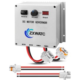 ZXWATC 12V-24V 50A DC Motor Speed Controller with Forward-Brake-Reverse Switch, Over-Temperature Protection, PWM Controller for Towing Boat Engine, Blower, Fan and Electric Lawn Mower