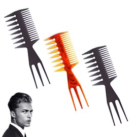 SULIUDAJI Pack of 3 Wide Comb, Styling Comb, Double Sided Wide Coarse Tooth Comb, Antistatic Retro Wide Tooth Comb Hair Comb Styling Hair Combs for Curly Wet Long Hair