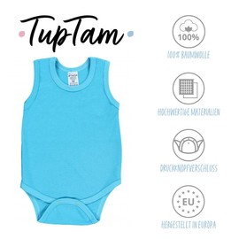 TupTam Baby Boys' Underarm Bodysuit - Soft Baby Bodysuit in Pack of 5 Made of Cotton, Body Baby Plain Colours Oeko-Tex Certified, Colour mix 2