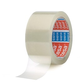 Tesa 64014 Tape – 6 Rolls of Brown/66 m x 50 mm, transparent