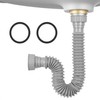 Rackickyer Sink Drain Pipe Kit, 1 Pack Flexible Drain Pipe