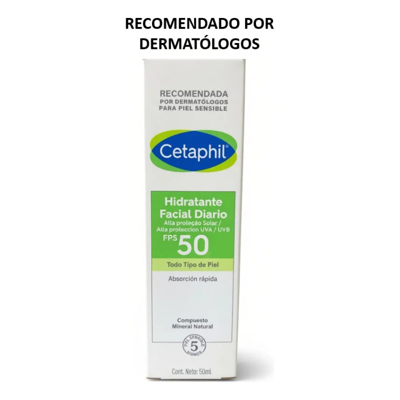 Cetaphil Hidratante Facial Diario Fps 50 Crema 50 Ml Normal