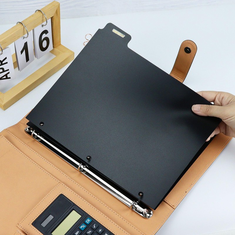 3 Ring Black Dividers, 10.9 x 8.4 Inches, 5-Tab Sturdy