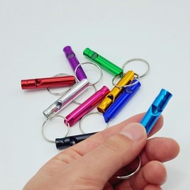Mini Self-Defense Whistle Keyring 10ea