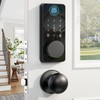 Keyless Entry Door Lock with 2 Knobs, Biquole Fingerprint Keypad